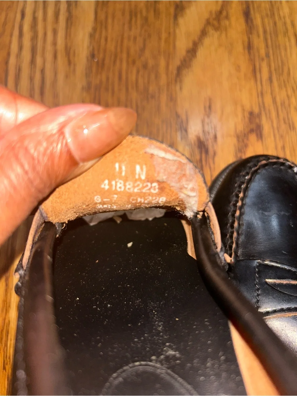 Sperry Top-Sider Boys Black Leather Penny Loafers Size 11
